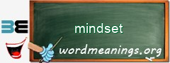 WordMeaning blackboard for mindset